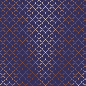 120 Mosaicos - Cartulina Azul - Oro Rosa