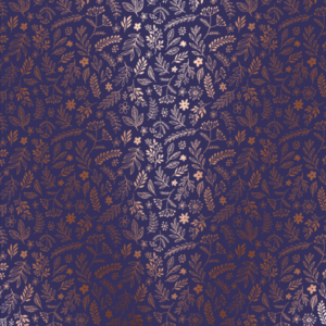 147 Ramitas - Cartulina Azul - Oro Rosa