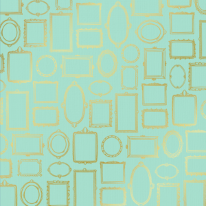 166 Marcos - Cartulina Menta - Dorado