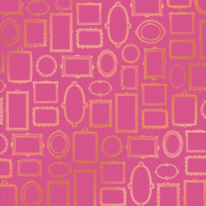 167 Marcos - Cartulina Fucsia - Dorado