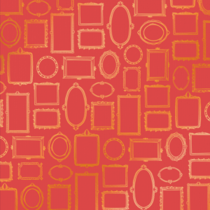 169 Marcos - Cartulina Rojo - Dorado