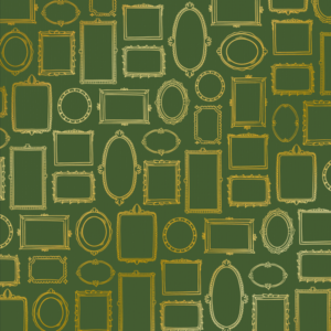 170 Marcos - Cartulina Verde - Dorado