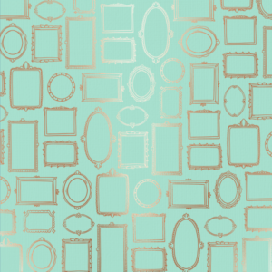 172 Marcos - Cartulina Menta - Oro Rosa