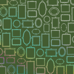 182 Marcos - Cartulina Verde - Holográfico