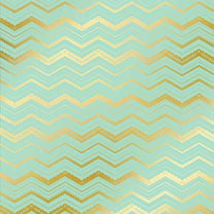 190 Zig zag - Cartulina Menta - Dorado