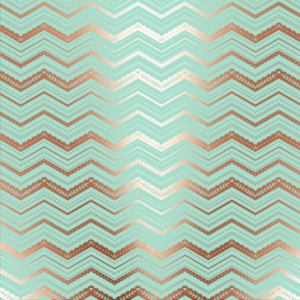 196 Zig zag - Cartulina Menta - Oro Rosa