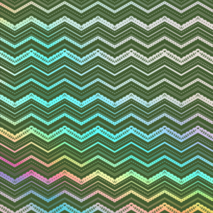 206 Zig zag - Cartulina Verde - Holográfico