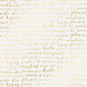 033 Letras - Vellum - Dorado