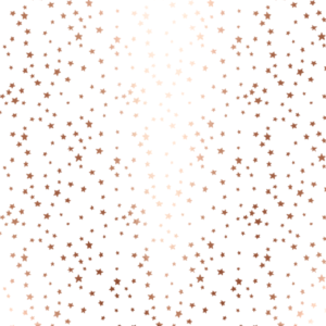 077 Estrellitas - Blanco - Oro Rosa