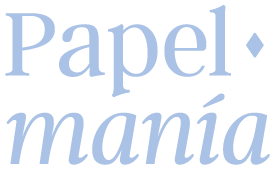 Logo de Papelmania Peru. Marca de Scrapbook