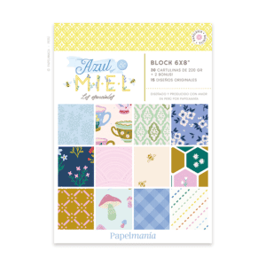 Azul y Miel - Block 6x8"