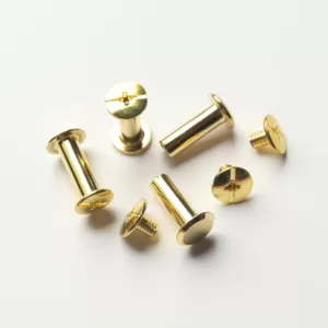 Tornillos Chicago Dorado - 8 unds