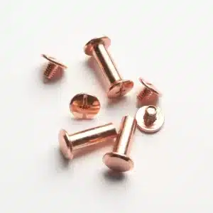 Tornillos Chicago Oro Rosa - 8 unds