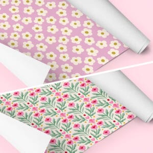 Papel Cover - Groovy Flores - 2 Rollos