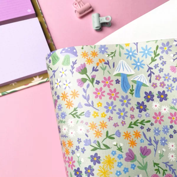 Papel Cover - Azul y Miel - 2 Rollos - Imagen 4