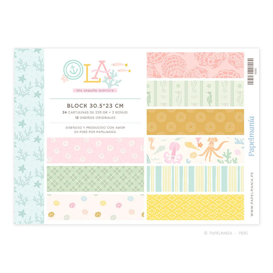 OLA - Block 30.5x23 cm