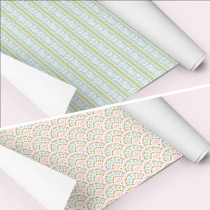 Papel Cover - Cenefa celeste