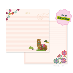 Taco Cuadro Encolado - Llamitas