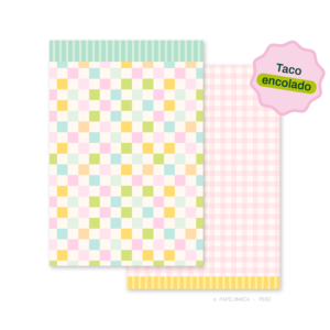 Taco Chiqui Encolado - Vichy Pastel