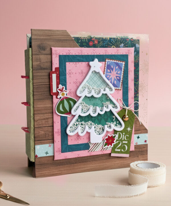 Álbum de fotos DIY - Scrapbook Navidad - Kit de Materiales