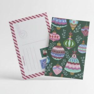 Postal Navideña – Esferas de Navidad