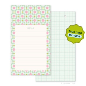 Taco Chiqui p/Tornillos - Coquitos Notas