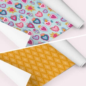 Papel Cover - Corazones Flórica