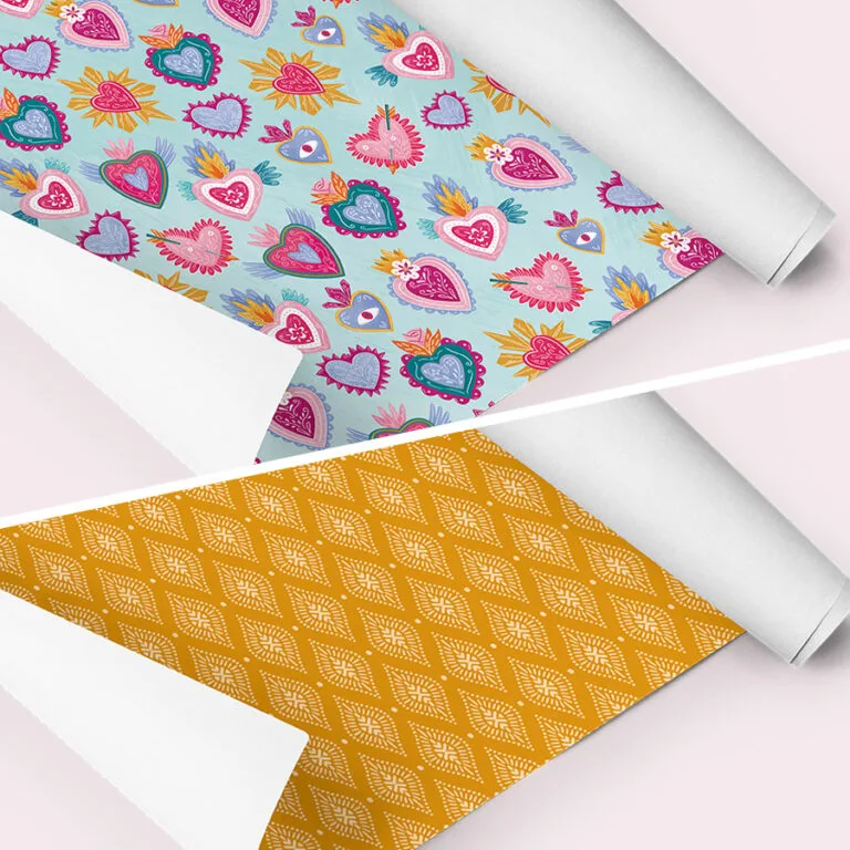 Papel Cover - Corazones Flórica