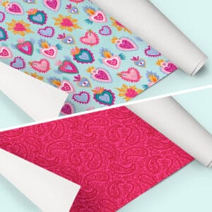 Papel Cover - Corazones Flórica