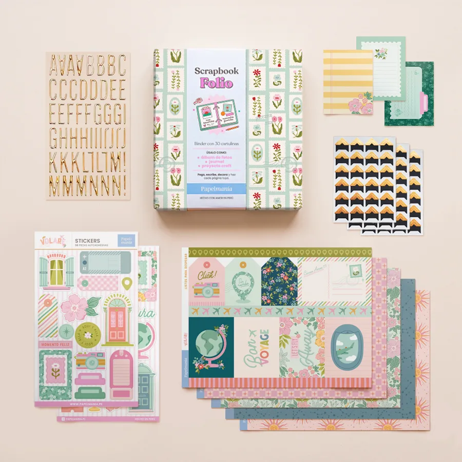 Kit de Inicio de Scrapbook | Todo Incluido para Crear tu Primer Álbum