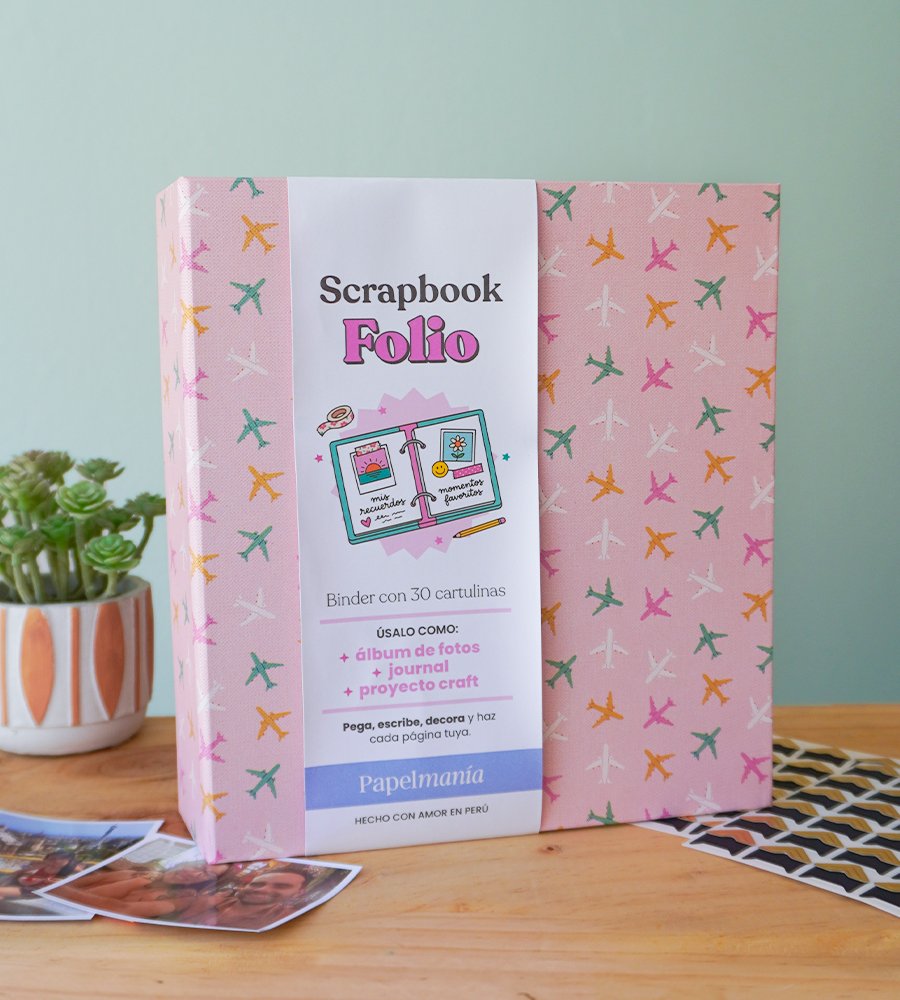 Scrapbook Folio - Avioncitos