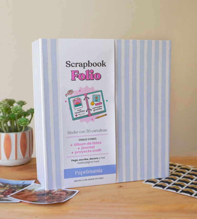 Scrapbook Folio - Rayas Celestes