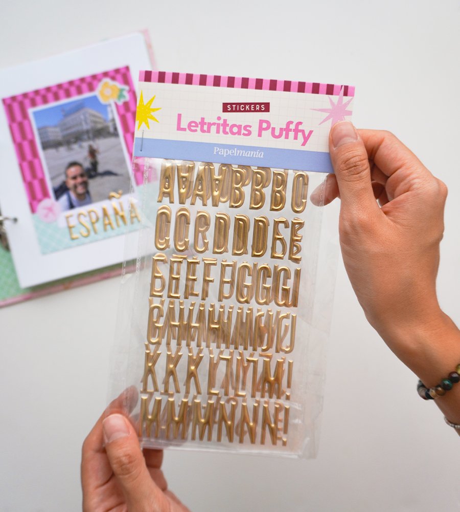 Stickers Puffy de Letritas